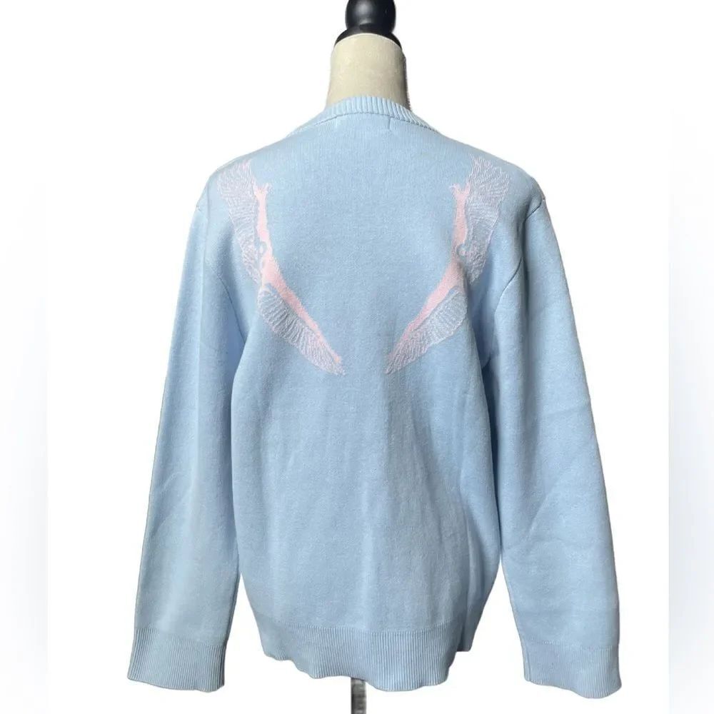 Alte Volant Baby Blue & Pink “Cotton Candy” Crewneck Sweater (Size: Small)